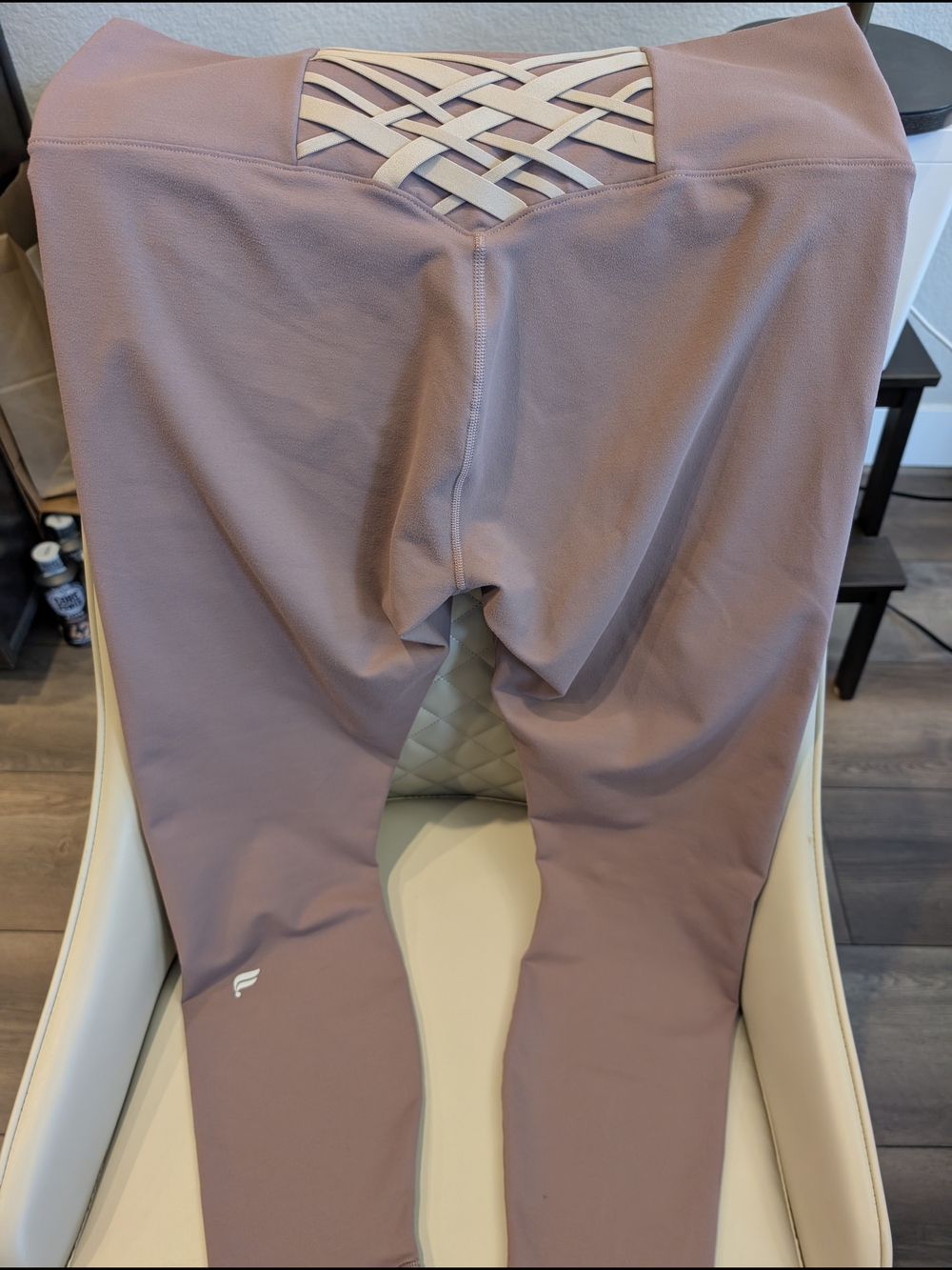 Fabletics PowerHold Sz L Leggings in Mauve